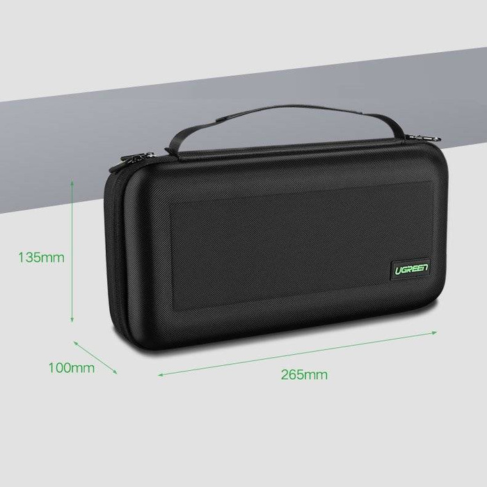Ugreen Case Box für Nintendo Switch und Zubehör S 26,5 x 10 x 13,5 cm schwarz (50275 LP145)