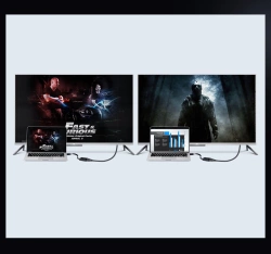 Ugreen adapter HDMI - VGA micro USB / Audio 3,5 mm Miniklinke schwarz (40248)