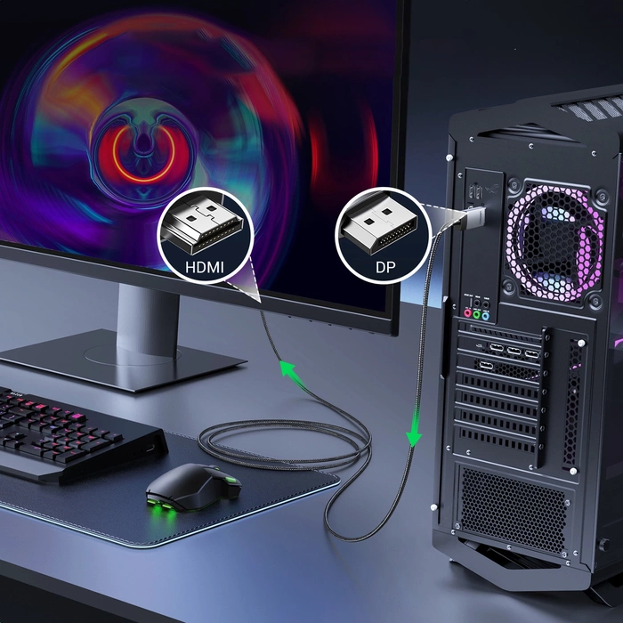 Cable Display Port to HDMI Ugreen DP119 4K, 2m, unidirectional