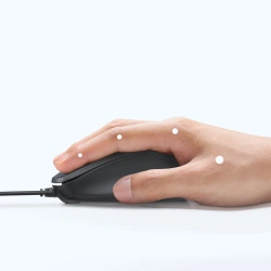 Maus Ugreen verkabelt optisch - schwarz