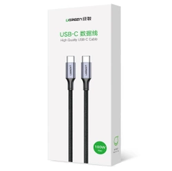 Kabel Ugreen US316 70428 USB-C - USB-C PD QC FCP 100W 5A 480Mb/s 1.5m - szary