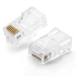 Ugreen 100x Steckerende RJ45 8P8C (UTP Cat. 5 / Cat. 5e) transparent (NW110)