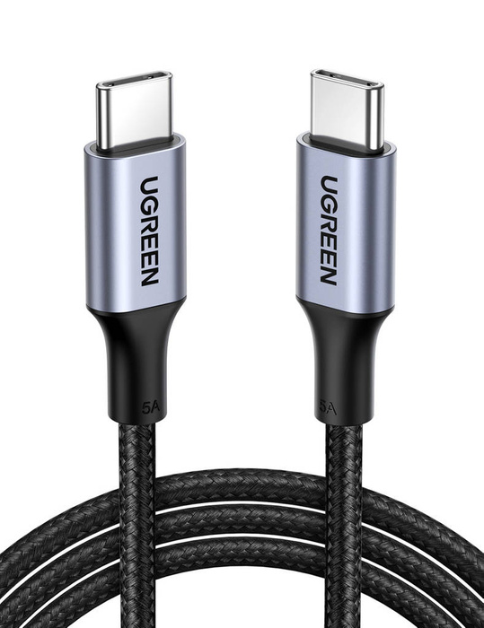 Type C to Type C Cable UGREEN US316, 100W, 1m (black)