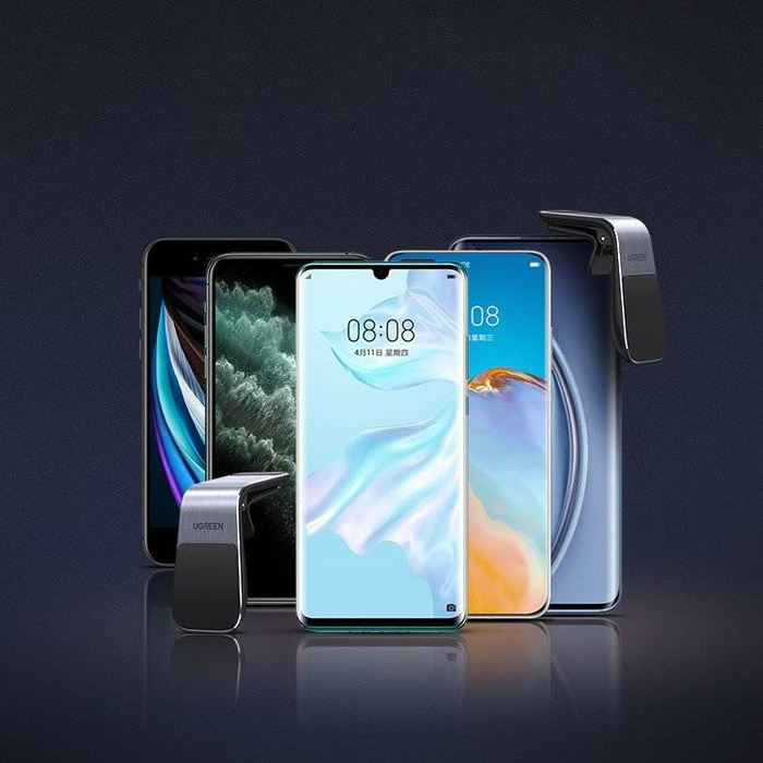 Ugreen magnetischer Autohalter für das Lüftungsgitter, silber (LP290)