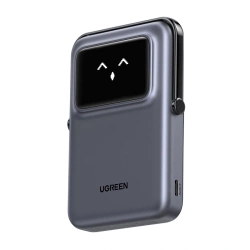 Magnetyczny Power bank Ugreen UNO PB572 10000mAh Qi Szary