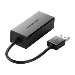 Ethernet-Adapter Ugreen CR110 USB-C auf RJ45 100Mbs (schwarz)