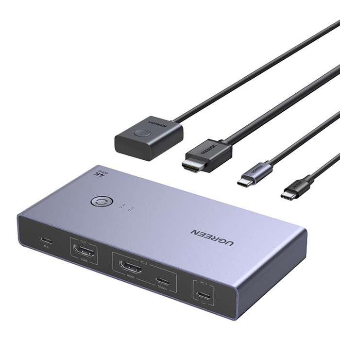 KVM Switch Ugreen CM731 2in1 USB-C + HDMI
