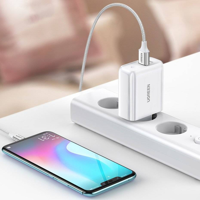 Ugreen Fast USB Type C / USB Wall Charger 36 W Quick Charge 4.0 Power Delivery weiß (60468 CD170)