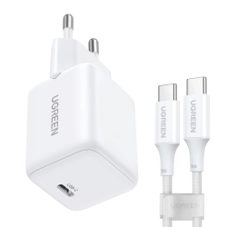 Ugreen X513 30W GaN Wall Charger 1x USB-C + 1m USB-C Cable - White