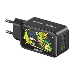 Charger networking Ugreen CD244 Genshin Impact Series, 65W, GaN, USB + 2x USB-C