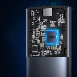 Ugreen Festplattenschacht M.2 B-Key SATA 3.0 5 Gbps Grau + USB Typ C Kabel (CM400)