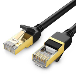 Ugreen Cable Internet Cable Network Ethernet Patchcord RJ45 Cat 7 STP LAN 10 Gbps 1m Black (NW107 11268)