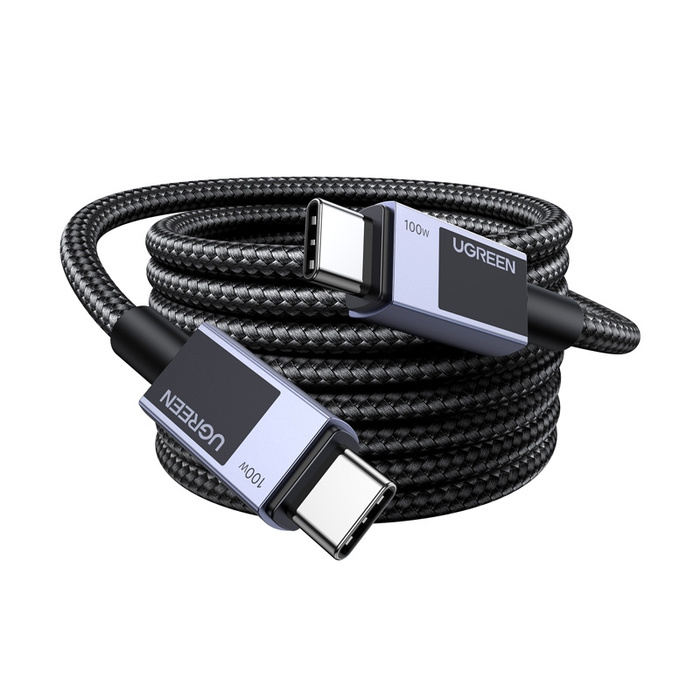 Cable USB-C to USB-C Ugreen L512, Power Delivery, 5A, 1m, 480Mbps (Star Gray)
